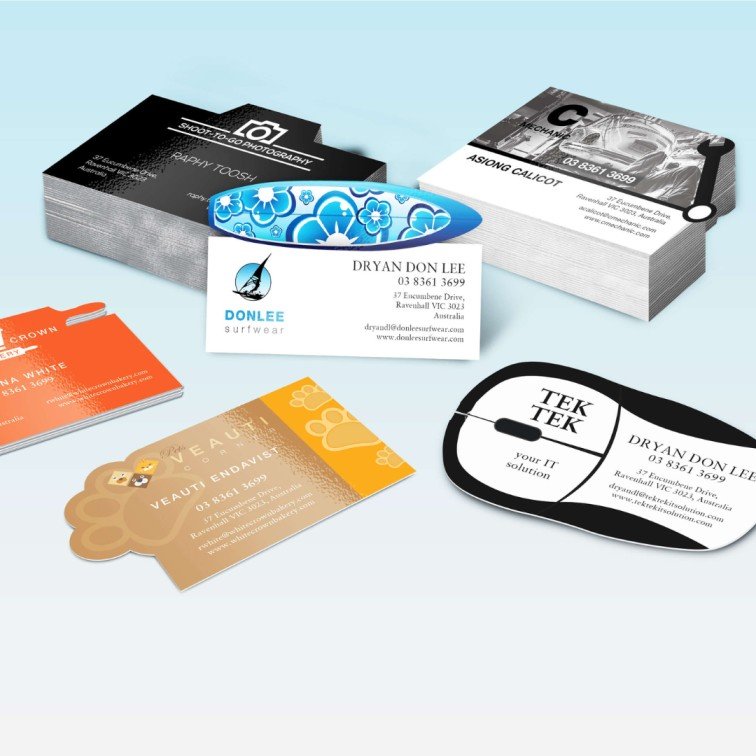 Die-cut Business Cards