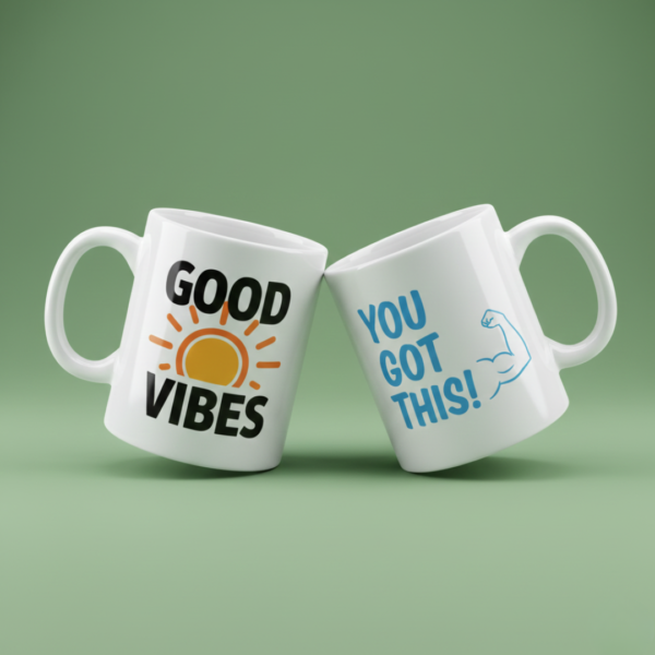 Copy of Blue and White Modern Company About Us Instagram Post (11) printed mug