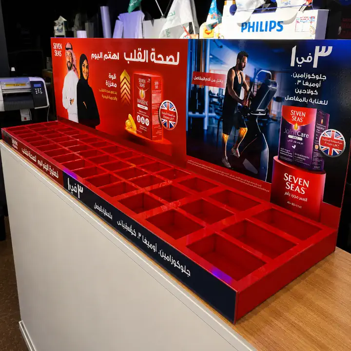 متجر سهل شوب للطباعة اونلاين في السعودية اكريليك كاونتر توب للمعارض