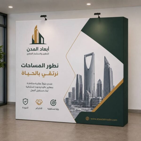 ستاند بوب اب مضيئ للمعارض بالسعودية
