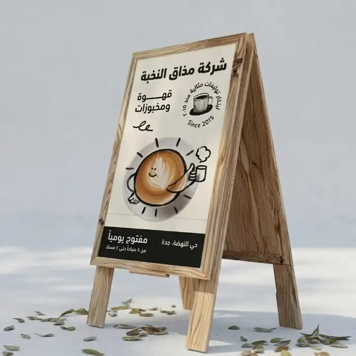 لوحة إعلانات قابلة للطي