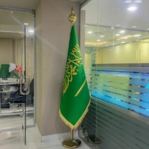 سارية علم السعودية داخلي مطبوع