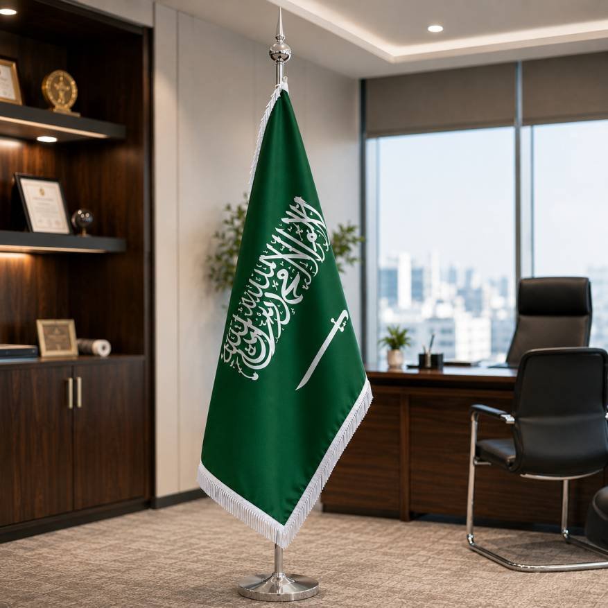 طباعة علم السعودية للمكاتب