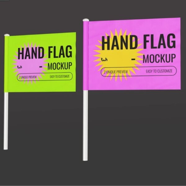 Custom Paper Hand Flag