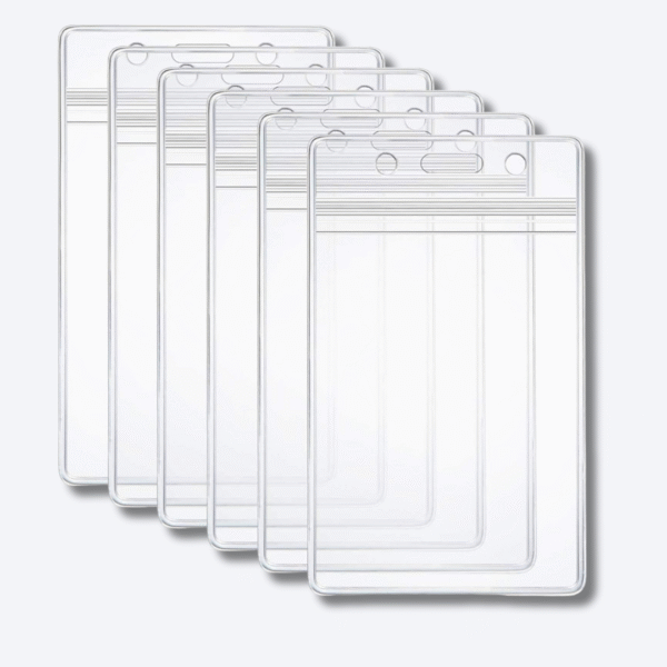 Id badge holder vertical