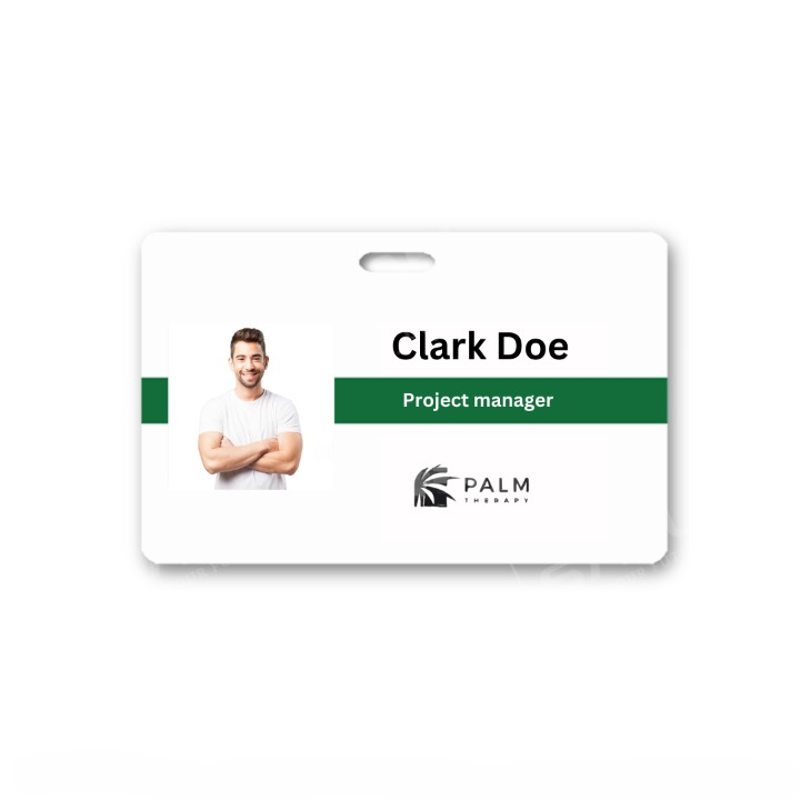 Printed Horizontal Paper ID Badge
