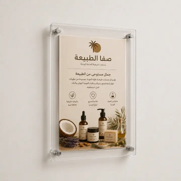 Double Panel Acrylic Floating Wall Frames
