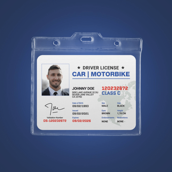 Id badge holder horizental