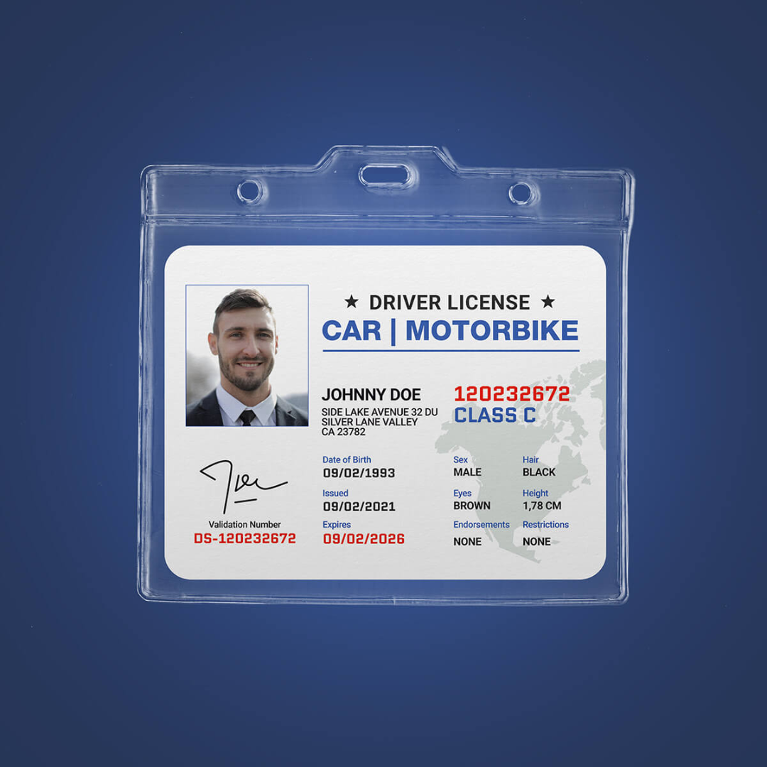 Id badge holder horizental