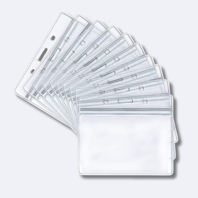Id badge holder horizental