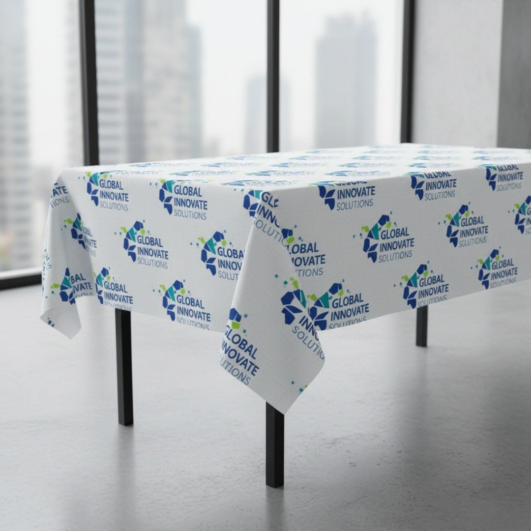 Printed Tablecloths 4 Copy of Blue and White Modern Company About Us Instagram Post