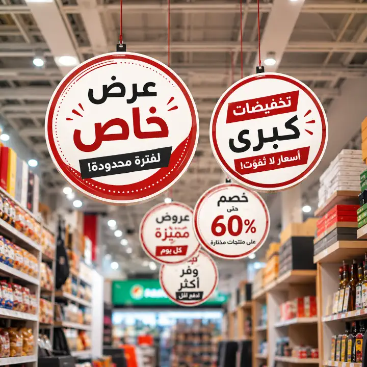لافتة معلقة دعائية مطبوعة
