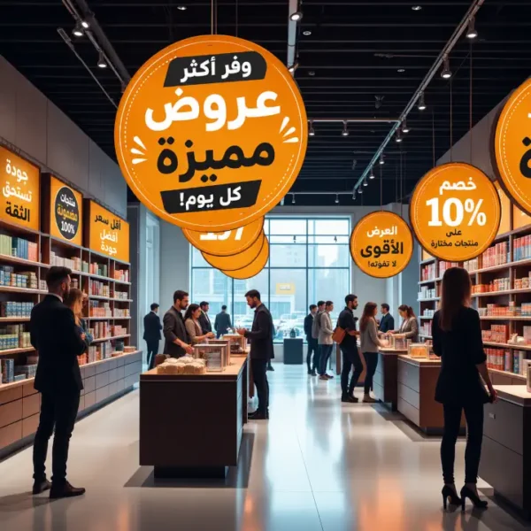لافتة معلقة تحمل شعار العلامة التجارية
