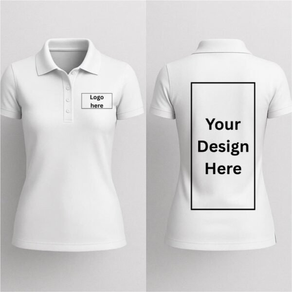women polo printing