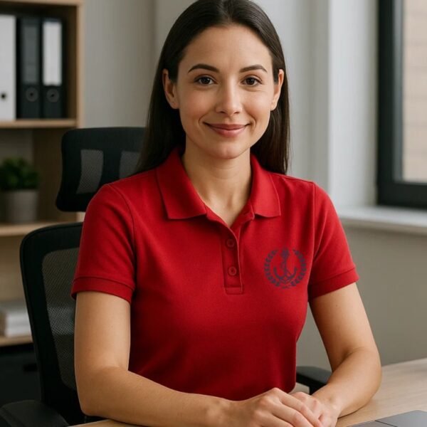 women polo printing