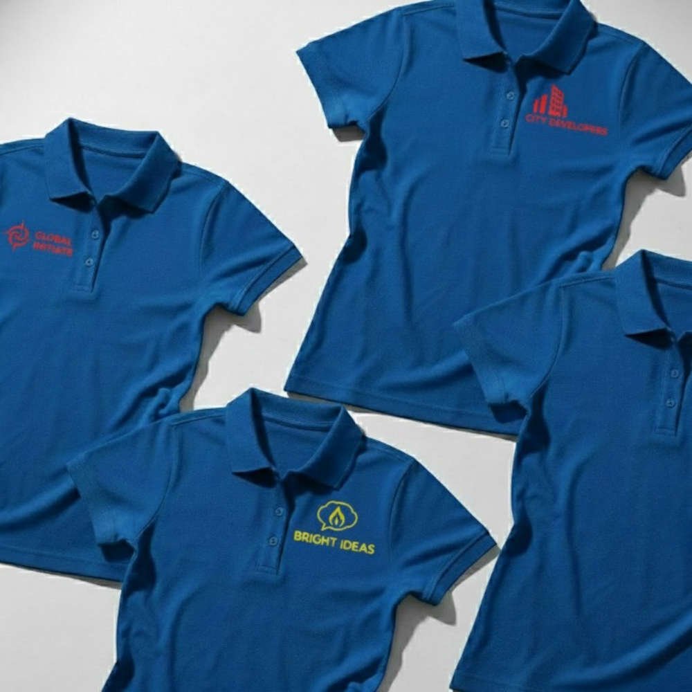 طباعة تيشيرت بولو نسائي 3 women polo 1