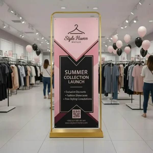 ستاند بانر بإطار