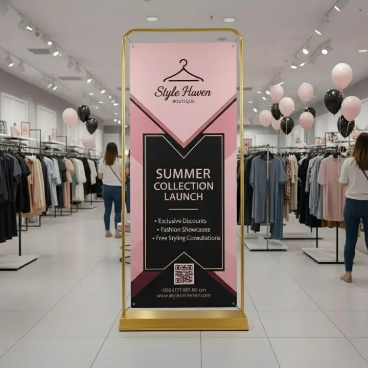 ستاند بانر بإطار