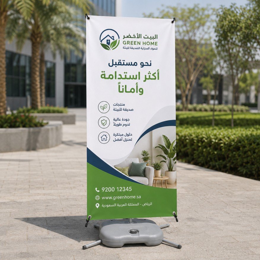 طباعة-اكس-بنر-ستاند-مقارمة-للرياح