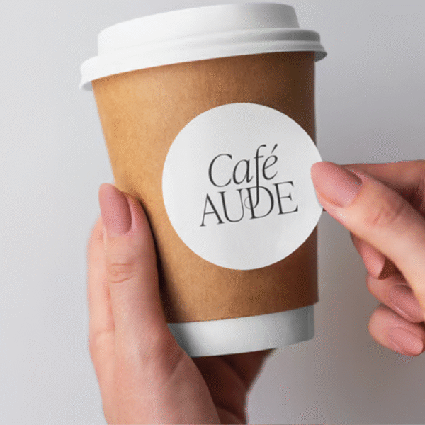 coffee cup label