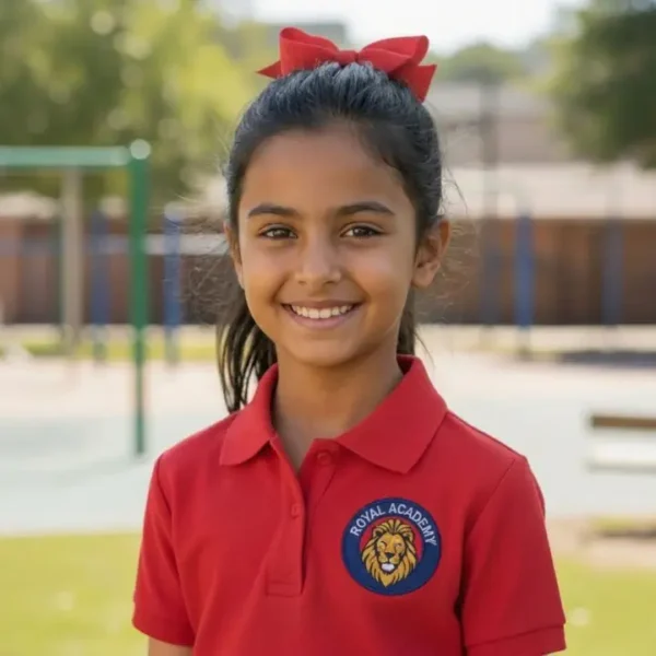 Custom kids polo T-shirt Embroidering