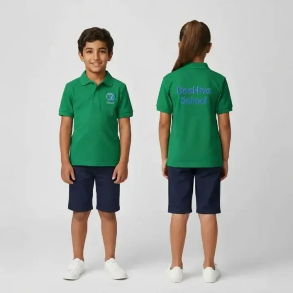 Custom kids polo T-shirt Embroidering