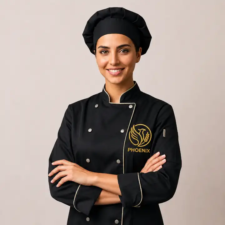 تطريز شعار يونيفورم الشيف
