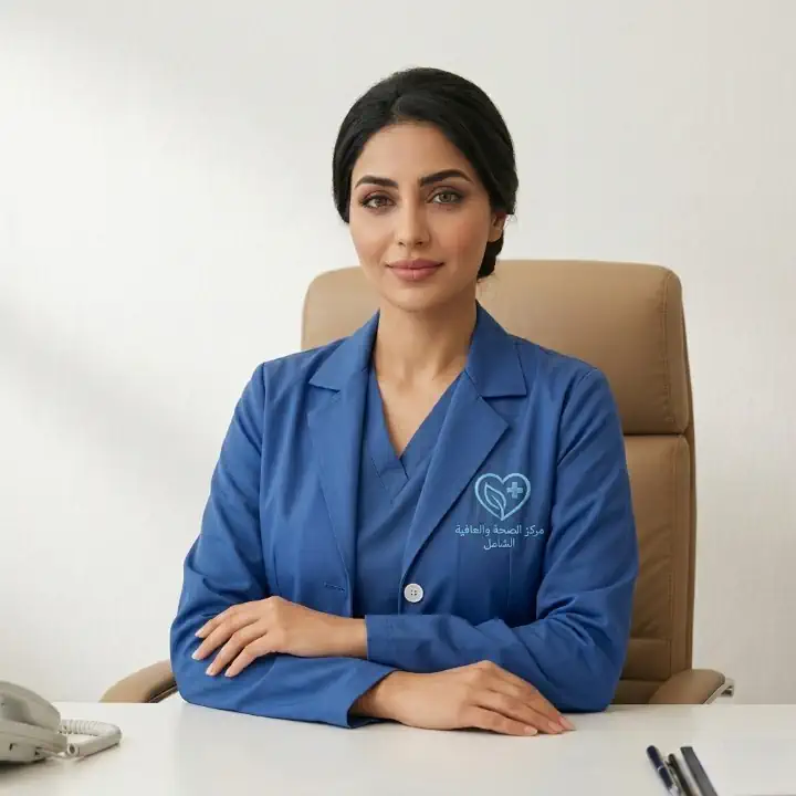 متجر سهل شوب للطباعة اونلاين فى السعودية تفاصيل تطريز لاب كوت طبي