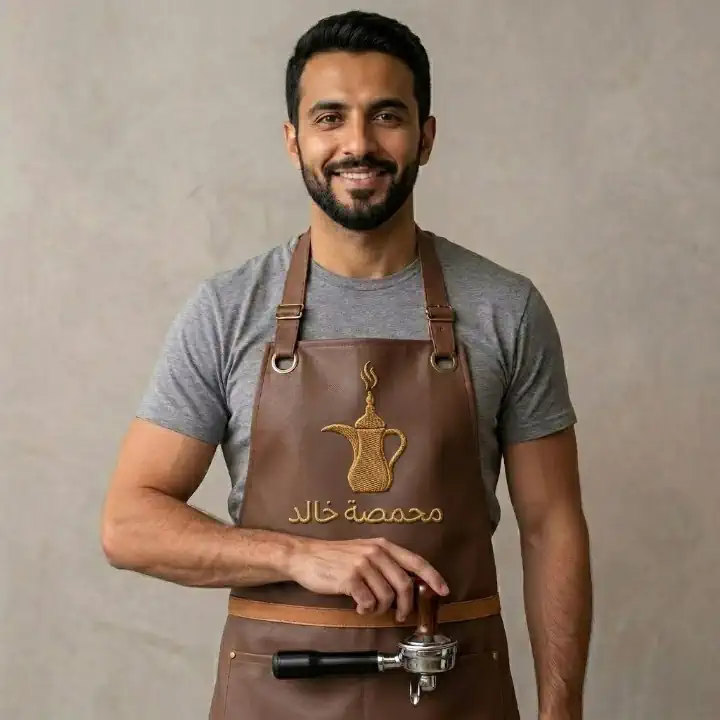 متجر سهل شوب للطباعة اونلاين في السعودية مريول باريستا مطرز