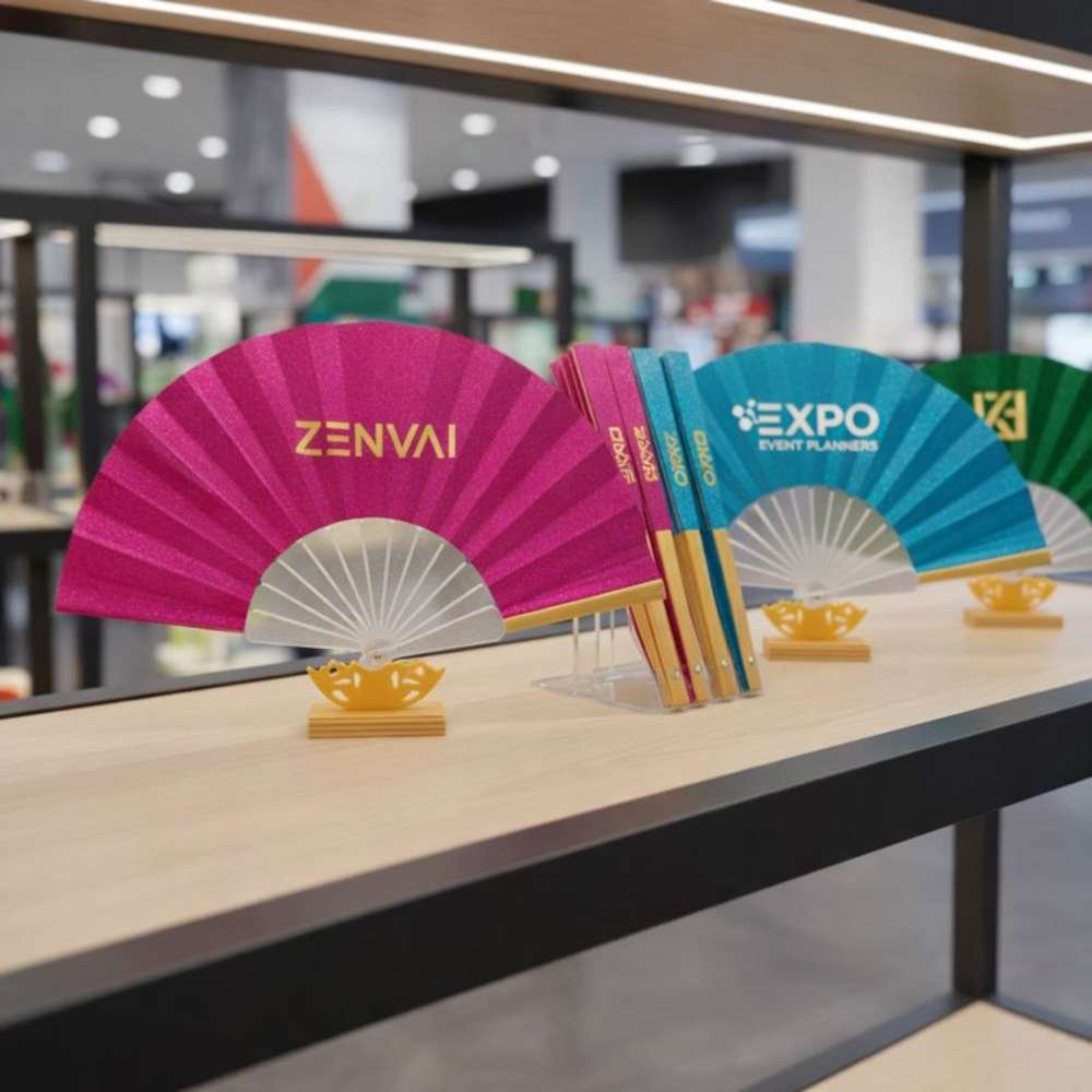 مروحة يدوية مطبوعة مخصصة 29 Custom Hand Fans