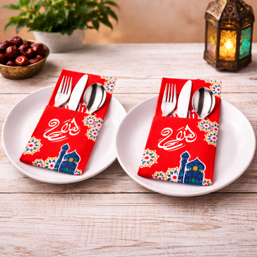 جيب ورقي حامل معلقة وسكين وشوكة4