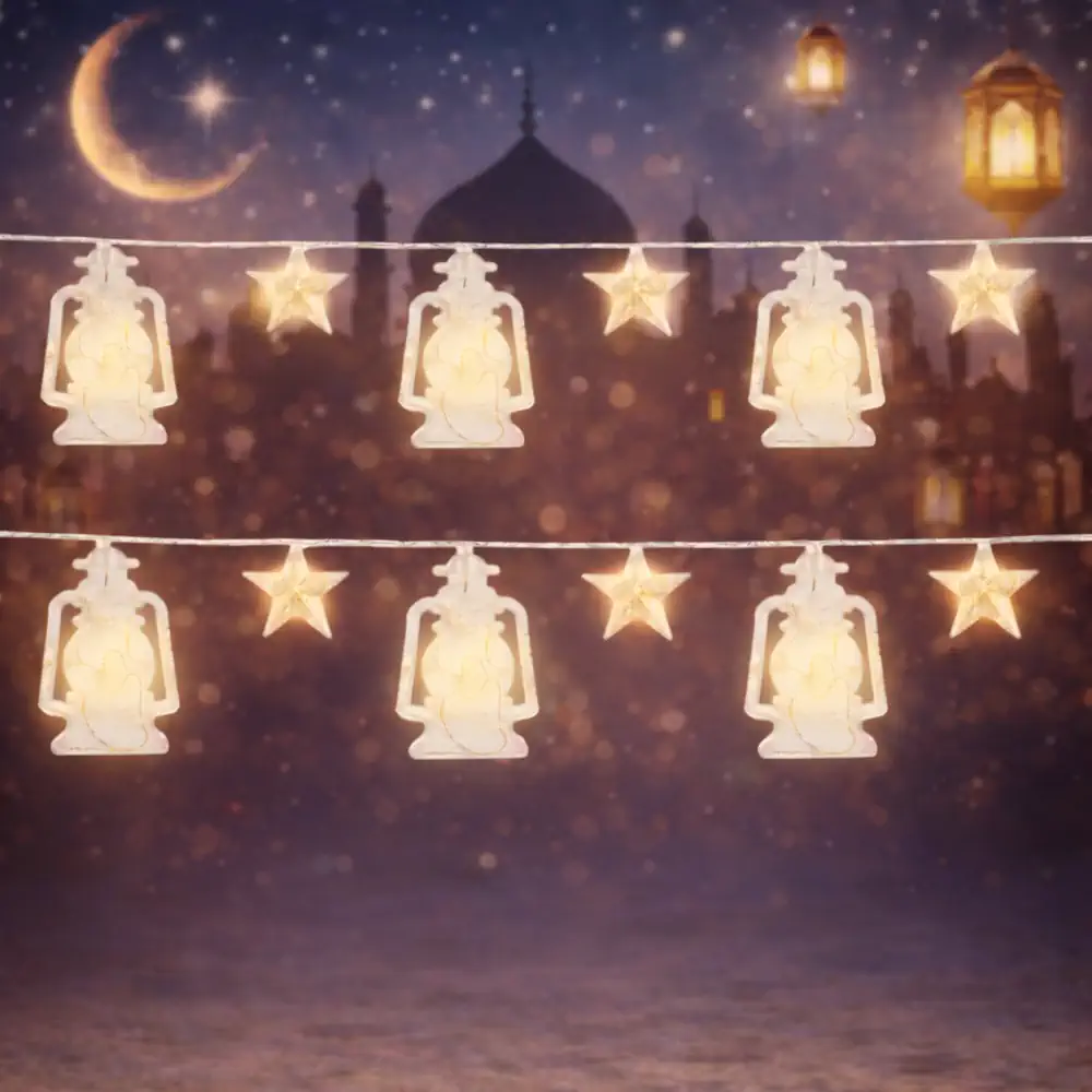 حبل زينة رمضاني فانوس مع نجمة4