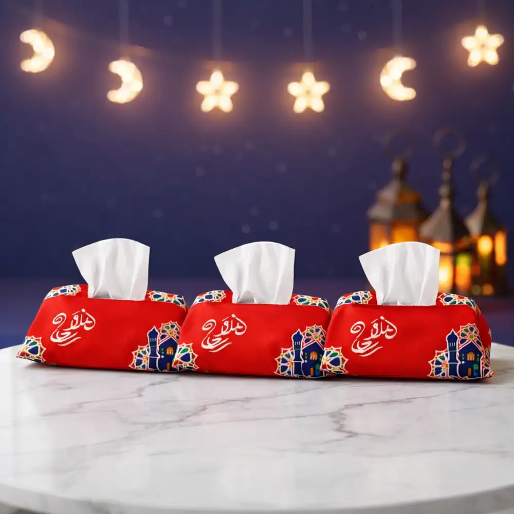 مناديل ورقية رمضان 5 غطاء علبة مناديل قماشي3