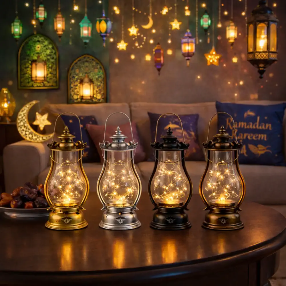 فوانيس ملونة مع اضاءة 1