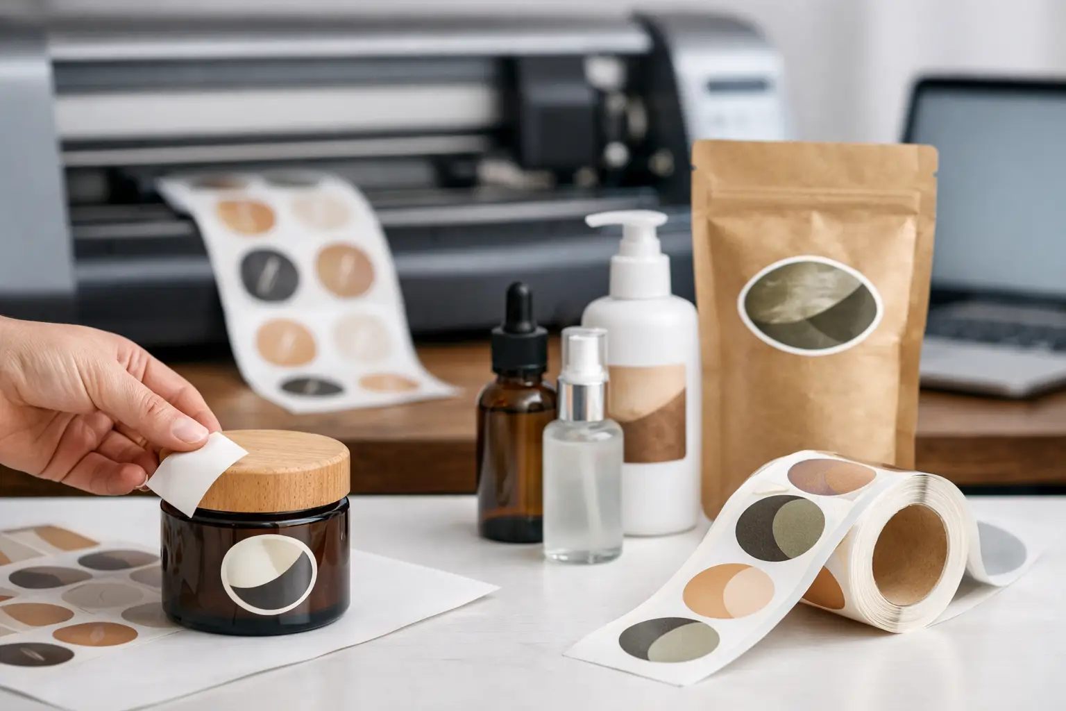 طباعة استيكرات للمنتجات بشكل احترافي